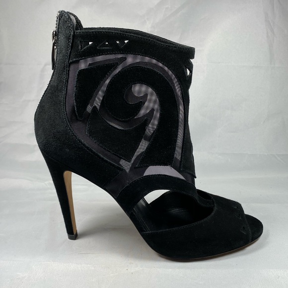 SIGERSON MORRISON | Mesh Macee Suede Heels 9 - Picture 2 of 15
